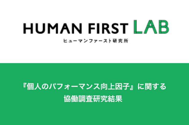 『個人のパフォーマンス向上因子』に関する協働調査研究結果
